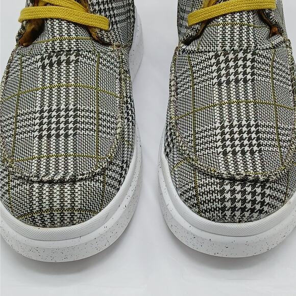 Josef Seibel Romika Sneaker Boots Women's 41(US 10.5) Houndstooth Plaid Preppy - Picture 5 of 13